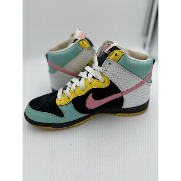 Size 11.5 Nike Dunk High 6.0 Pink 342257-061 Women’s 2009 - Picture 7 of 9